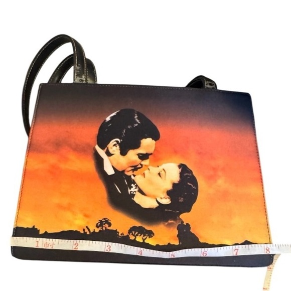 Gone With the Wind Burning of Atlanta Bag Sparkles Crystals Vintage - Picture 9 of 14